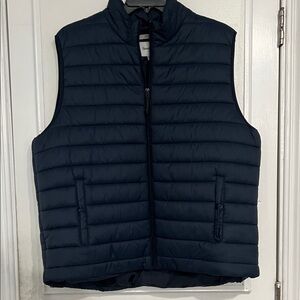Goodfellow & Co Men's Dark Blue Quilted Vest